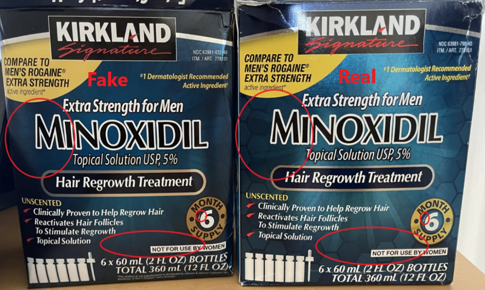 A Practical Guide to Identifying Fake Kirkland Minoxidil