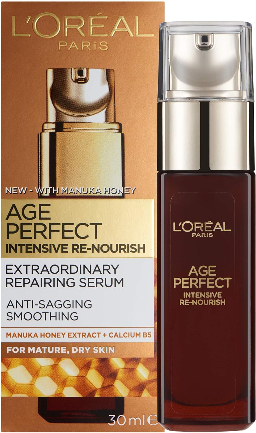 L'Oreal Paris Age Perfect Intensive Renourish Manuka Honey Serum for Dry Skin 30 ml